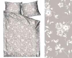 Greno Szatén ágyneműhuzat, 140×200cm, bézs virágos, 1 párnahuzat (PL-SAT-140-ANNA)