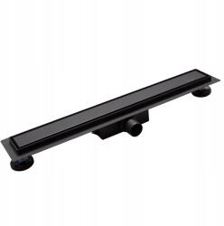 BALNEO Duplex Next 2in1 lineáris lefolyó, 110cm, fekete, rozsdamentes acél (DUPLEX BLACK NEXT)