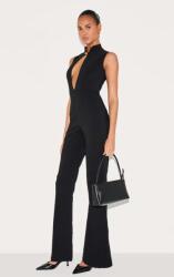 Prettylittlething Fekete Klasszikus Overál, harangok, Size 40