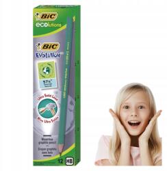 BIC Iskolai ceruza, gyerekeknek, HB, 12 db (Ołówek do Szkoły dla Dzieci do Domu)