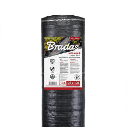 BRADAS Gyomirtó agrotextil FEKETE 135g/m2, 1, 1x100 m (ATBK13511100)