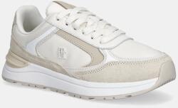 Tommy Hilfiger bőr sportcipő CASUAL FASHION RUNNER LTR - bézs Női 38