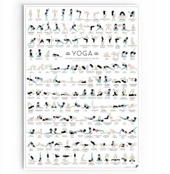 Follygraph Jóga poszter, ászanák, Size A2 (YOGA2)