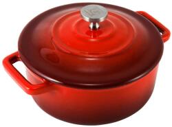 Carl Schmidt Sohn XANTEN, kiváló minőségű zománcozott öntöttvasból mini sütőtál 13 x 8 cm, piros, 0, 25 L (75965)