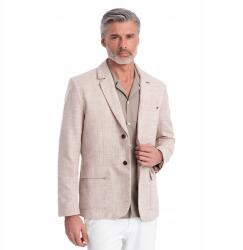 Ombre Férfi blézer, lenvászon, világos bézs, Size L