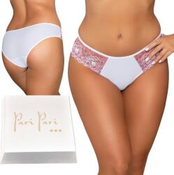 Paripari Bugyi Női Lány Bájos Csipkés Rózsaszín Fehér, Size S
