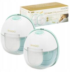 InnoGIO GIO-361 Dupla Elektromos Mellszívó, meleg borogatással, BPA-mentes (GIO-361)