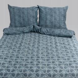 Andropol Szatén ágyneműhuzat, 200x220, kék geometria, 100% pamut (LAURA 5 18834)