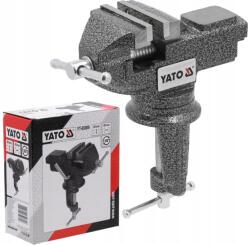 TOYA asztali satu, forgatható, 60mm pofák, öntöttvas test (YT-65009)