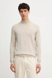 KARL LAGERFELD gyapjú pulóver - bézs XXL - answear - 39 990 Ft