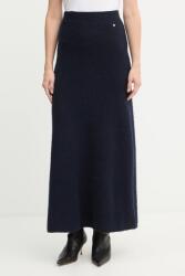 BOSS Orange szoknya gyapjú keverékből - sötétkék S