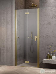 Radaway Nes Brushed Gold DWB 90 zuhanyajtó, szálcsiszolt arany profil, balos 10029090-99-01L (10029090-99-01L)