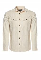 Carisma Férfi Kordbársony Ing, ekrü, zsebekkel, Size M