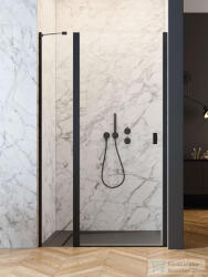 Radaway Nes Black DWJ-II 110 zuhanyajtó, matt fekete profil, balos 10036110-54-01L (10036110-54-01L)