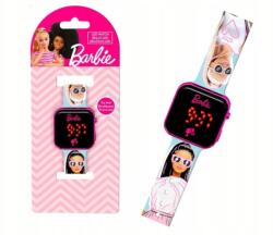 Kids Licensing Barbie LED-es digitális karóra, gyereknaptárral, szilikon szíj, sárga