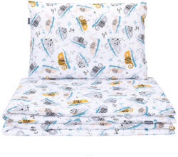 MT Textil 2 Részes Ágyneműszett 100x135 - Mustár és Szürke Kaméleonok