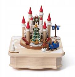 Wooderful life Fa zenélő doboz mozgó elemekkel Karácsonyi kastély (WL1061009)