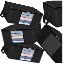 EdiBazzar Tágas rendszerező szett, 3db-os, ágyneműtartó táska, nagy, fekete (Organizer Zestaw 3szt Torba Do SZAFY pościel)