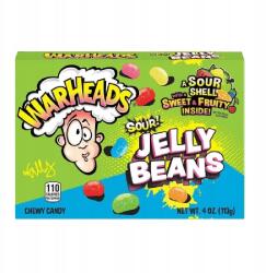 Warheads Sour Jelly Beans, savanyú, gyümölcsös ízek (032134235010)