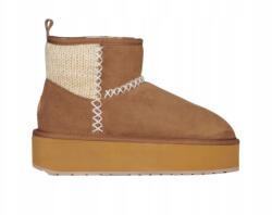 Emu Australia Stinger Knit Flatform Női cipő, barna, báránybőr (W13143CHE)