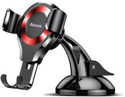 Baseus Osculum Type Gravity műszerfalra rögzíthető gravitációs autós telefontartó fekete/piros
