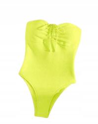 Shein Egyrészes Fürdőruha, sárga, megkötős, Size XS