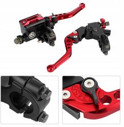  1 Pár 7/8" (22mm) univerzális karok, alumínium, piros