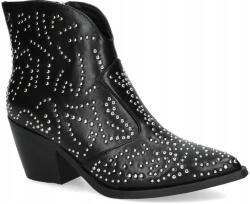 Gioseppo Fekete Cipzáras Női Magassarkú Cipő, Size 37 EUR (70350)