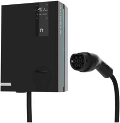 Raedian NEO 22kW AC Wallbox - elektromos autó fali töltő | DLM funkció | 22kW - 3x32A | Type 2 kábel | App, RFID irányítás - Fekete