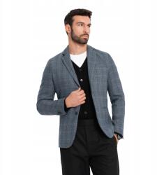 Ombre Jacquard férfi blézer finom grafit kockás V1 OM-BLZB-0119, Size S (145250)