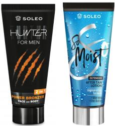 Soleo Hunter bronzer, 150ml, So Moist testápoló, aloe vera, aqua kiss