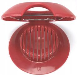 Fackelmann Tojás- és mozzarellaszeletelő, piros, 14.3cm átmérő (221384)