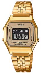 Casio Vintage LA680WGA-9B Női Karóra, arany, négyszögletes, kvarc (LA680 LA680WGA)