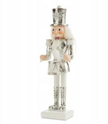 Eurofirany karácsonyi figura, 20cm, fehér-ezüst, 6×6cm, kő (5903571422637)