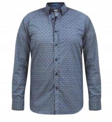 Duke Férfi Ing, 4XL, 100% pamut, szürke, nagy méretű (111600)