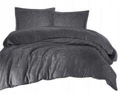 Darymex Jacquard Szatén Ágyneműhuzat, 220×200cm, 100% pamut, cipzáras, grafit (POSAT/220X200/HEME1)