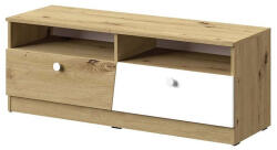  TV-állvány Almira 107 (Artisan tölgy + Fehér)