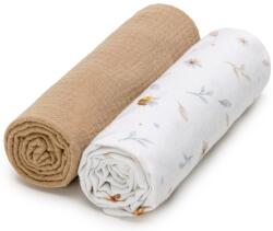 T-TOMI Muszlin pelenka, 65×65cm, 2db, 100% organikus pamut