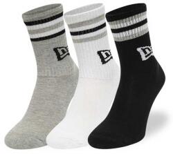 New Era Zokni New Era Retro Stripe crew 3pack socks Black White Grey Unisex