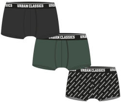 Urban Classics Boxer Shorts 3-Pack darkgreen+black+branded aop