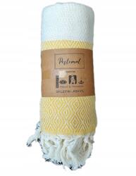  Törölköző Strandra, Szaunába, Hamam, Pareo, Török Elmas 175x90 Sárga Ajándéknak Is!