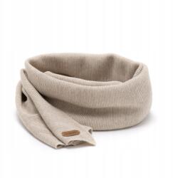 PaMaMi Téli sál, női, elegáns, bézs, 100% akril (20661 szalik klasyczny pamami bez wzoru)