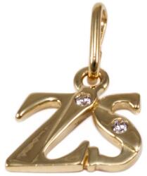 Ékszershop Köves Zs betű arany medál (1315523)