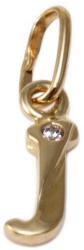 Ékszershop Köves J betű arany medál (1315521)