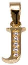 Ékszershop Köves J betű arany medál (1331983)