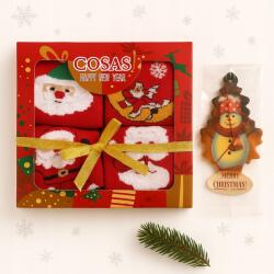 Cosas Karácsonyi zokni szett, Size 39-42, autós medál