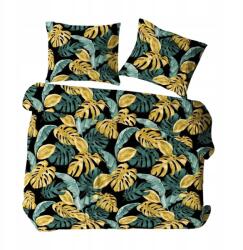 Karo Ágyneműhuzat kéregből, 160×200cm, fekete, zöld, sárga levelek (2357111)