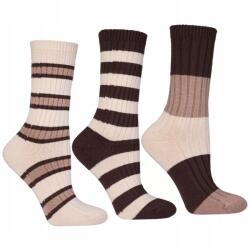 Moraj Női Viszkóz Zokni, 3 pár, 38/41, csíkos, bambusz, poliészter (CDC400-513)