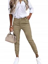 Shein Barna Hosszú Cipzáras Alkalmi Nadrág, Size XL, 59%poliészter