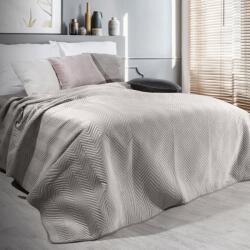 Takoy Cuvertură SOFIA 170x210 cm din catifea moale și mată matlasată în model os de pește